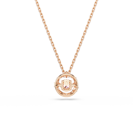 Resim Constella Kolye, Yuvarlak kesim, Dancing stone, Pembe, Pembe altın rengi kaplama