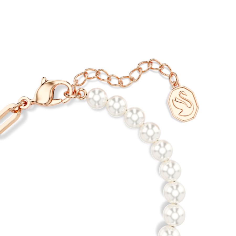 Resim Teddy Bileklik, Kristal inci, Ayıcık, Pembe, Pembe altın rengi kaplama