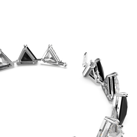 Resim Matrix Tennis bileklik, Üçgen kesim, Siyah, Rodyum kaplama