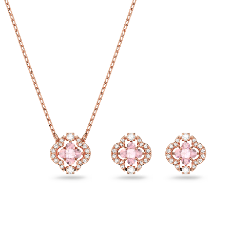 Resim Una Set, Karışık kesimler, Yonca, Pembe, Pembe altın rengi kaplama