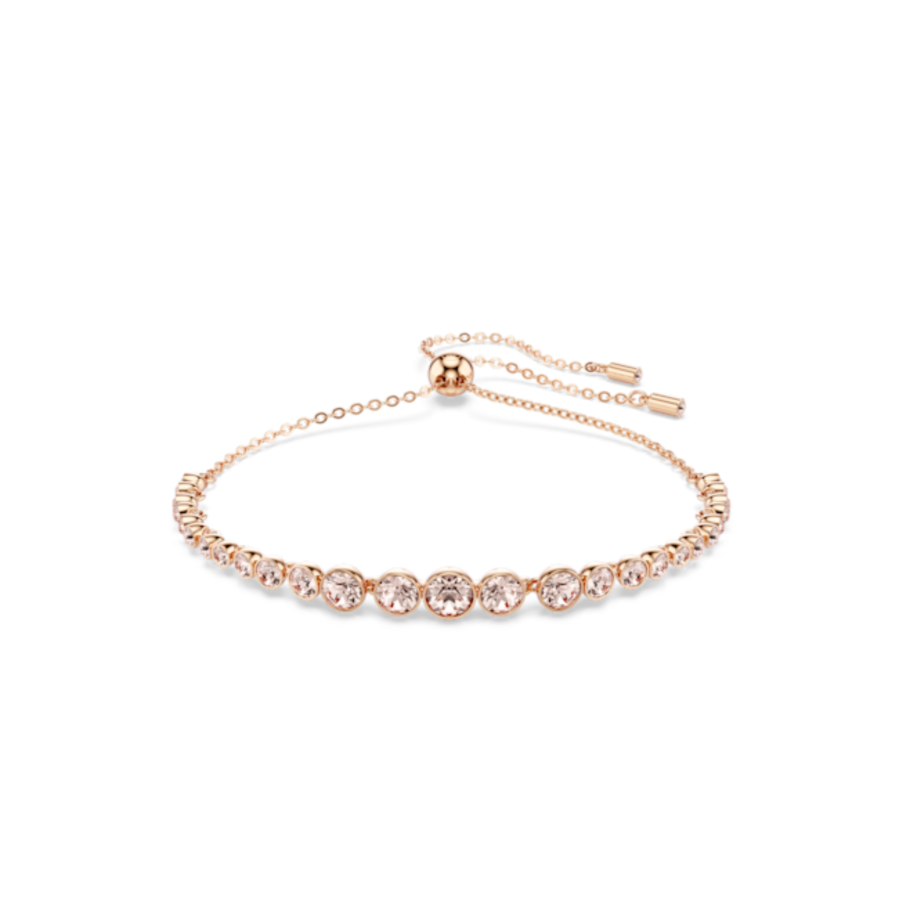 Resim Imber Emily Bileklik, Karışık yuvarlak kesimler, Pembe, Pembe altın rengi kaplama