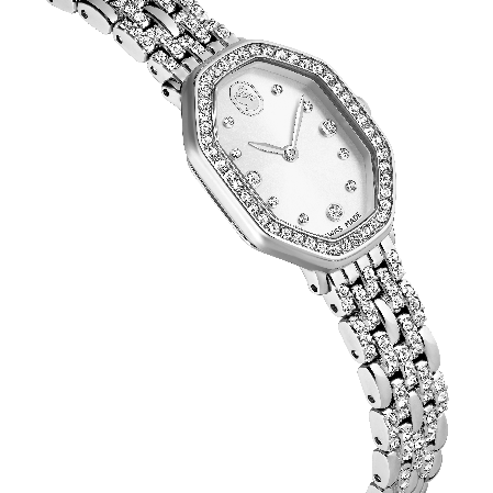 Resim Dextera Octagon Saat, İsviçre Üretimi, Metal bileklik, Gümüş Rengi, Paslanmaz çelik