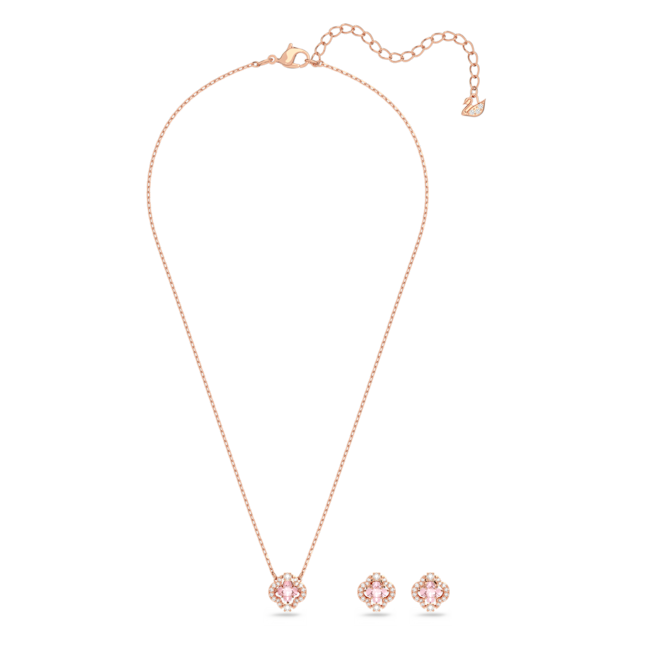 Resim Una Set, Karışık kesimler, Yonca, Pembe, Pembe altın rengi kaplama