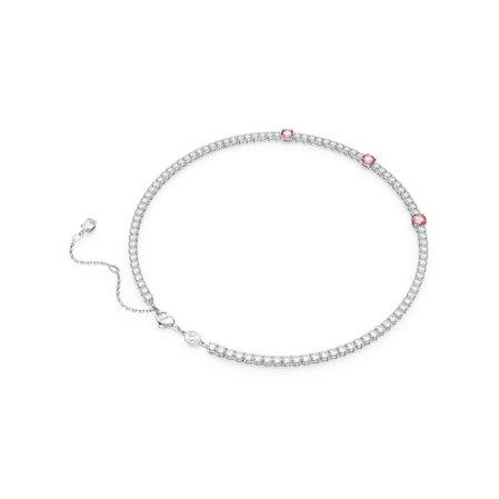 Resim Matrix Tennis Kolye, Karışık kesimler, Pembe, Rodyum kaplama