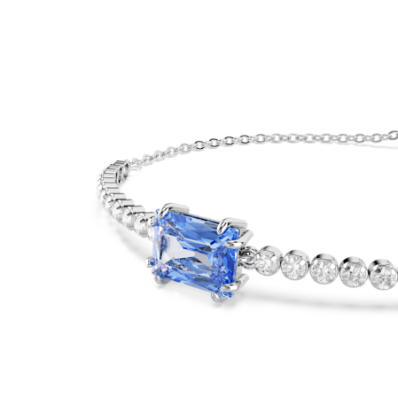 Resim Matrix Tennis Bileklik, Karışık kesimler, Mavi, Rodyum kaplama