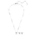 Resim Ariana Grande x Swarovski Set, Karışık kesimler, Kalp, Beyaz, Rodyum kaplama