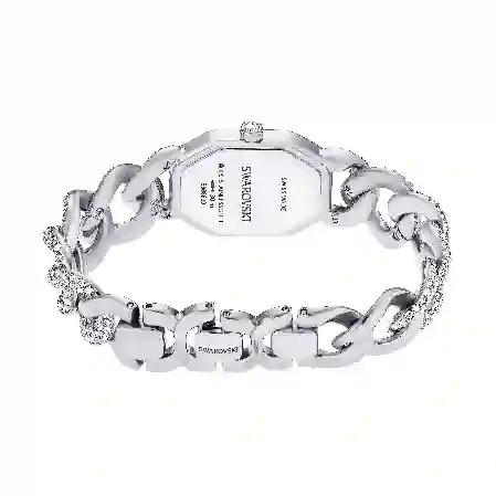 Resim Dextera Chain Saat, İsviçre Üretimi, Kristal bileklik, Gümüş Rengi, Paslanmaz çelik