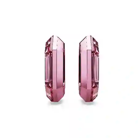 Resim Lucent halka küpeler, Sekizgen şekil, Küçük, Pembe