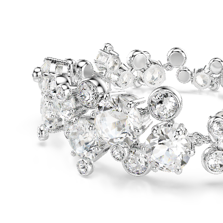 Resim Constella Bileklik, Karışık kesimler, Beyaz, Rodyum kaplama