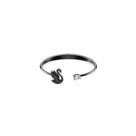 Resim Swan Bileklik, Kuğu, Siyah, Rutenyum kaplama