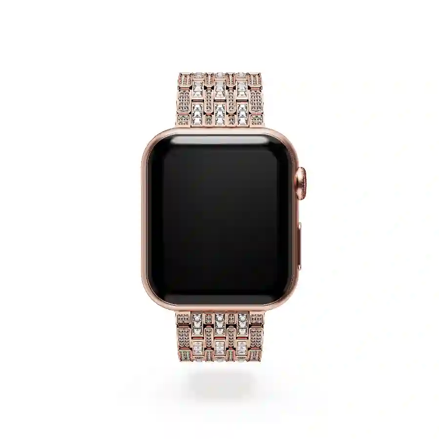 Resim Prenses kordon, Apple Watch® 40 mm ve 41 mm ile uyumlu, Rose Altın tonu, Pembe altın rengi yüzey