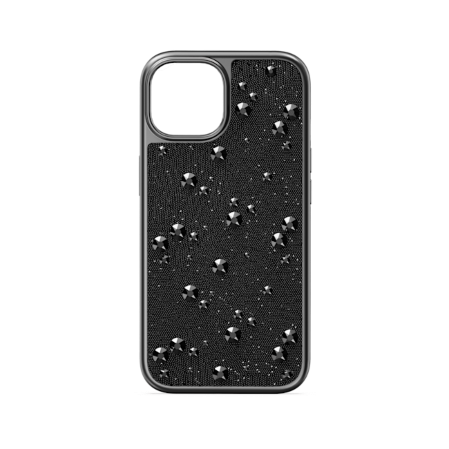 Resim High Akıllı Telefon Kılıfı, Flat Back kristaller, iPhone® 15, Siyah