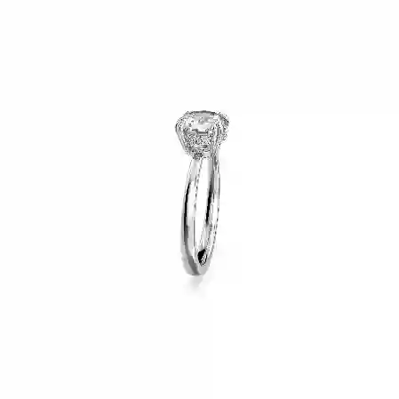 Resim Constella Kokteyl Yüzüğü, Yuvarlak kesim, Beyaz, Rodyum kaplama