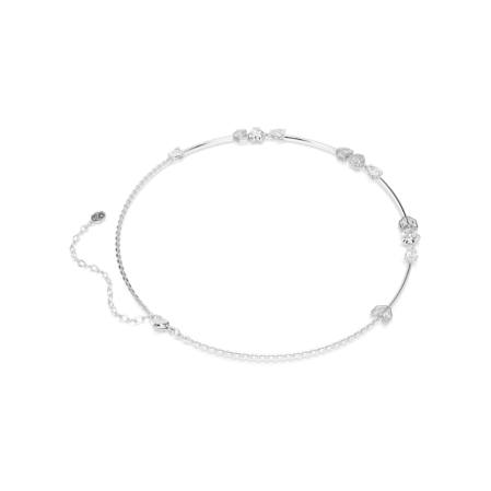 Resim Idyllia Kolye, Oklu kalp, Beyaz, Rodyum kaplama