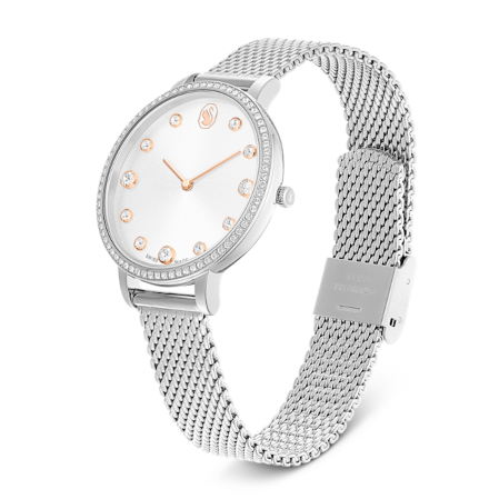 Resim Clarica Saat, İsviçre Üretimi, Metal bileklik, Gümüş Rengi, Paslanmaz çelik