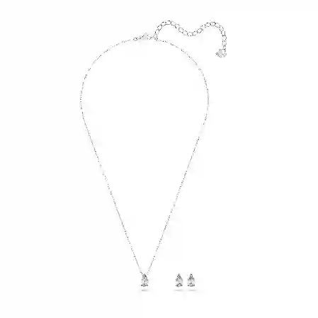 Resim Attract Set, Armut kesim, Beyaz, Rodyum kaplama