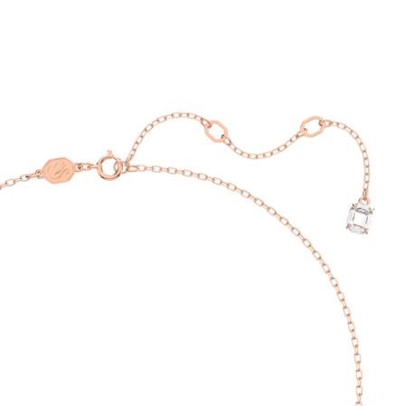 Resim Dextera Kolye, Sekizgen şekil, Beyaz, Pembe altın rengi kaplama