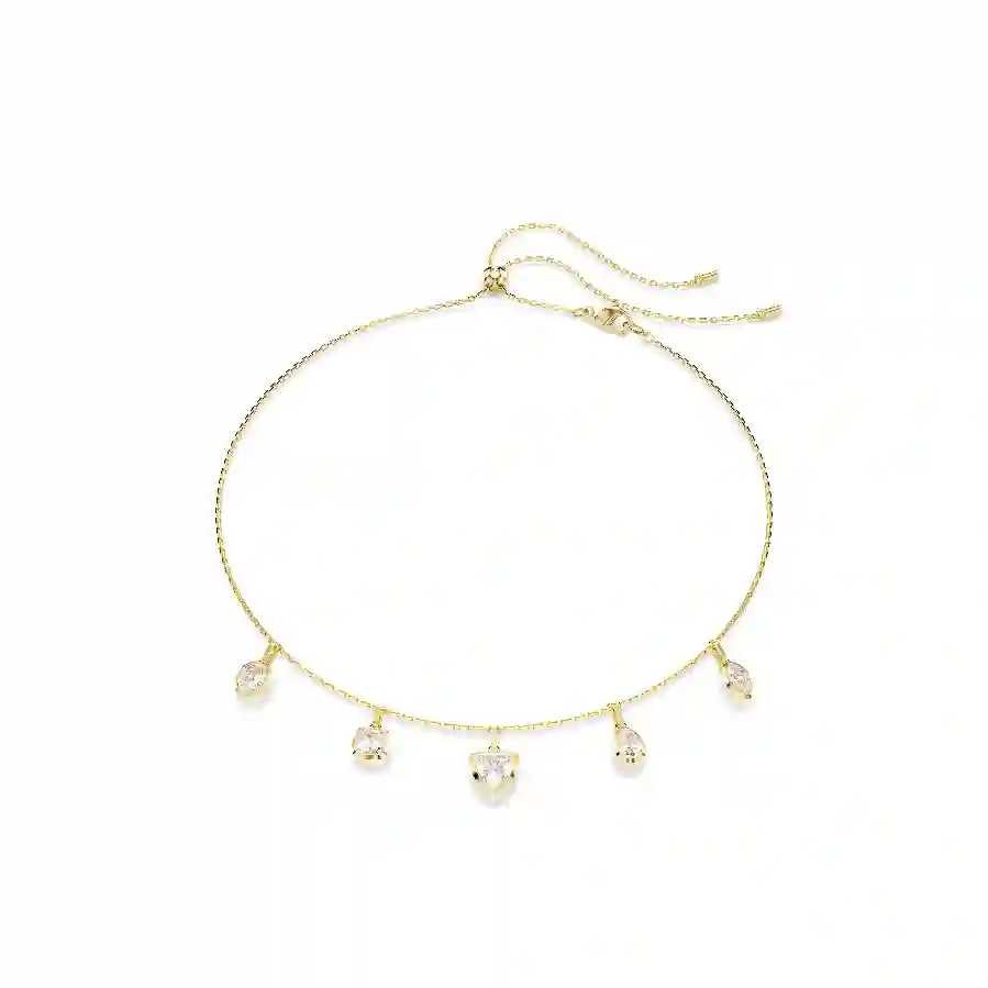 Resim Imber Kolye, Karışık kesimler, Beyaz, Altın rengi kaplama