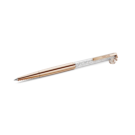 Resim Crystalline Tükenmez Kalem, Kuğu, Pembe altın rengi kaplama