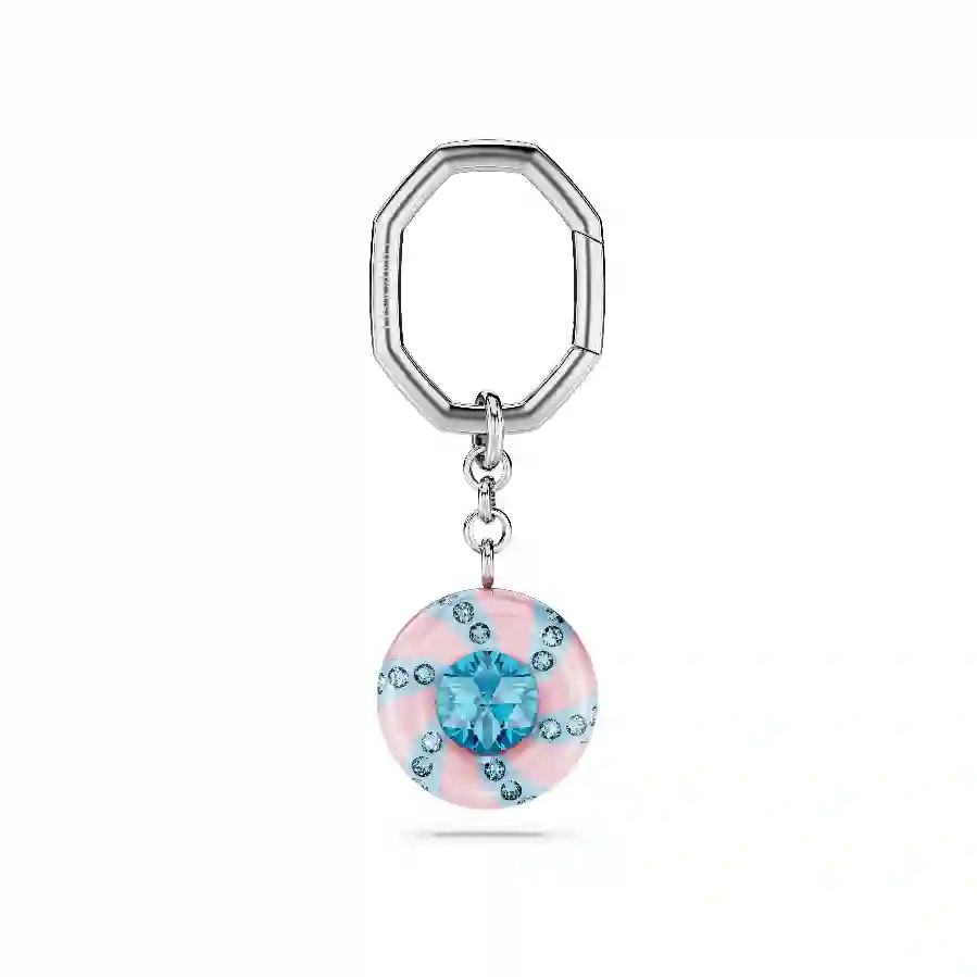 Resim Dulcis Anahtarlık, Yuvarlak kesim, Çok renkli, Rodyum kaplama