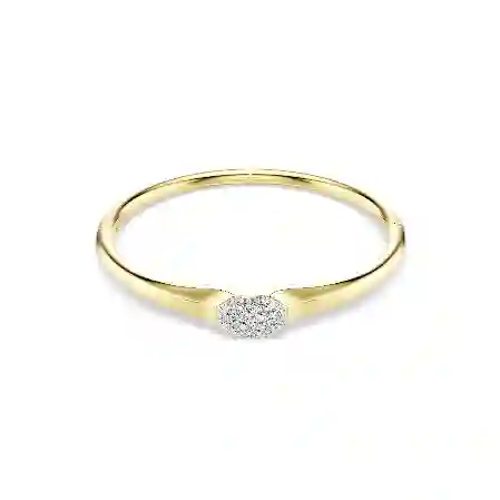 Resim Dextera Bileklik, Yuvarlak kesim, Beyaz, Altın rengi kaplama