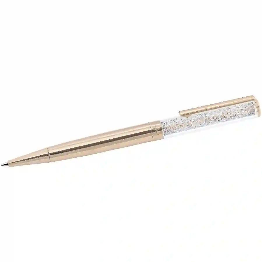 Resim Crystalline Tükenmez Kalem, Rose Altın tonu, Pembe altın rengi kaplama