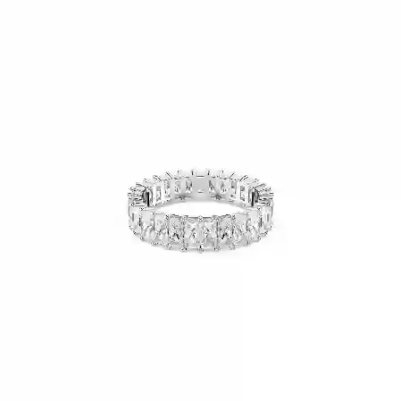 Resim Matrix Yüzük, Baget kesim, Beyaz, Rodyum kaplama