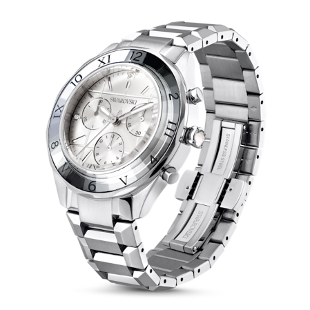 Resim Saat, 39 mm, İsviçre Üretimi, Metal bileklik, Gümüş Rengi, Paslanmaz çelik