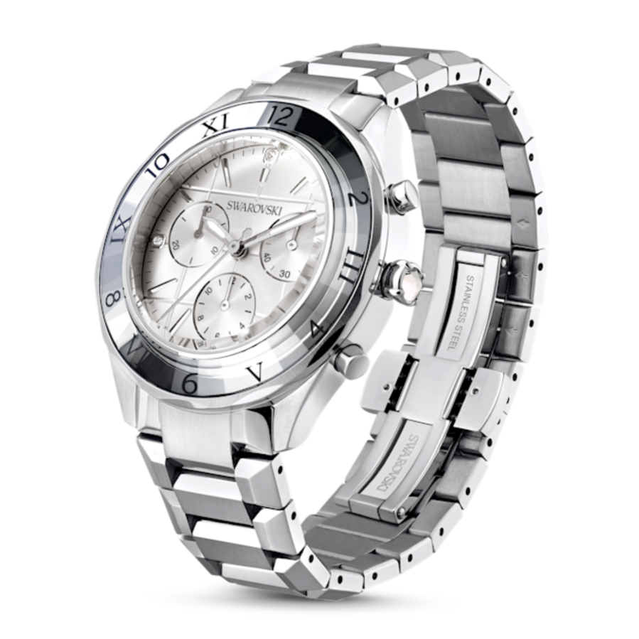 Resim Saat, 39 mm, İsviçre Üretimi, Metal bileklik, Gümüş Rengi, Paslanmaz çelik