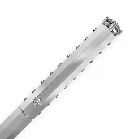 Resim Tükenmez Kalem, Klasik, Gümüş Rengi, Krom Kaplama