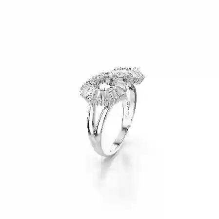 Resim Hyperbola Kokteyl Yüzüğü, Infinity, Beyaz, Rodyum kaplama