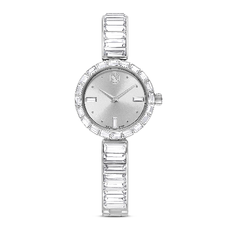 Resim Matrix Bangle Saat, İsviçre Üretimi, Kristal bileklik, Beyaz, Paslanmaz çelik