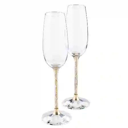 Resim Crystalline Şampanya Kadehleri, Altın Rengi (2’li Set)
