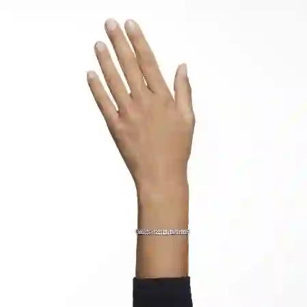 Resim Subtle Tennis bileklik, Yuvarlak kesim, Beyaz, Rodyum kaplama