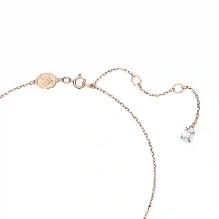 Resim Constella Kolye, Yuvarlak kesim, Pavé, Beyaz, Pembe altın rengi kaplama