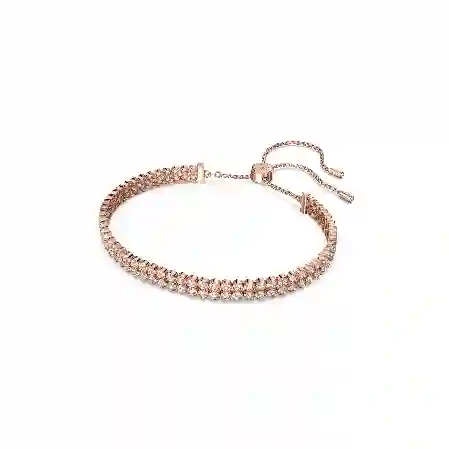 Resim Matrix Tennis bileklik, Beyaz, Pembe altın rengi kaplama