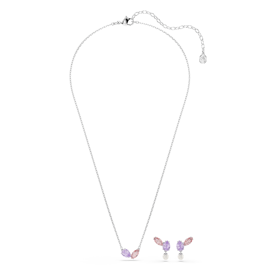 Resim Ariana Grande x Swarovski Set, Karışık kesimler, Çok renkli, Rodyum kaplama