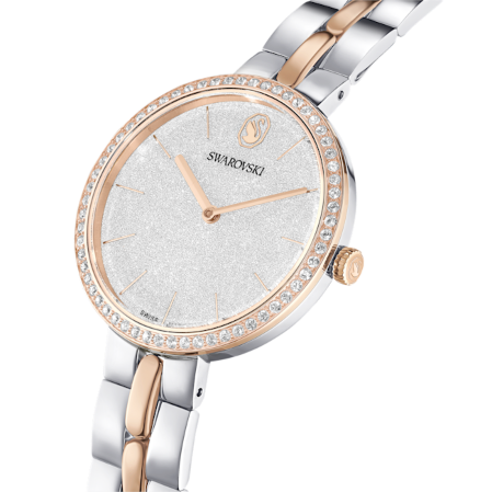 Resim Cosmopolitan Saat, İsviçre Üretimi, Metal bileklik, Gümüş Rengi, Karışık metal yüzey