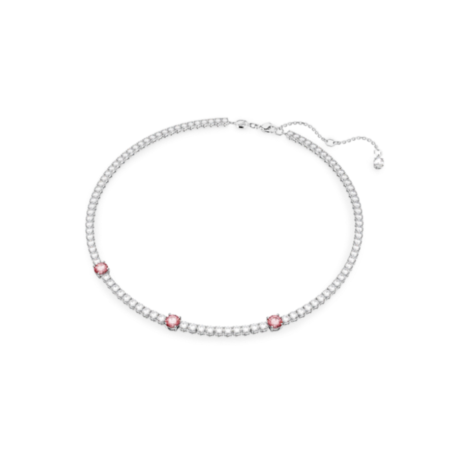 Resim Matrix Tennis Kolye, Karışık kesimler, Pembe, Rodyum kaplama