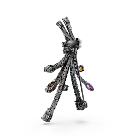 Resim Matrix Kolye ve broş, Karışık kesimler, Buket, Çok renkli, Rutenyum kaplama