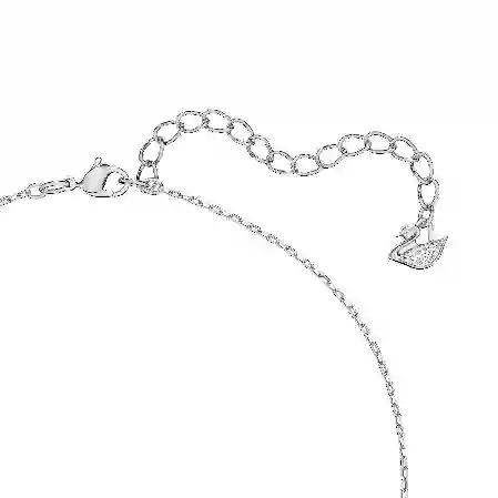 Resim Millenia Kolye, Sekizgen kesim, Beyaz, Rodyum kaplama