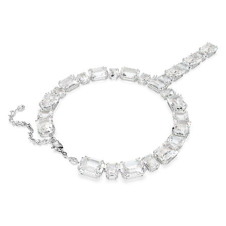 Resim Millenia Kolye, Karışık kesimler, Beyaz, Rodyum kaplama