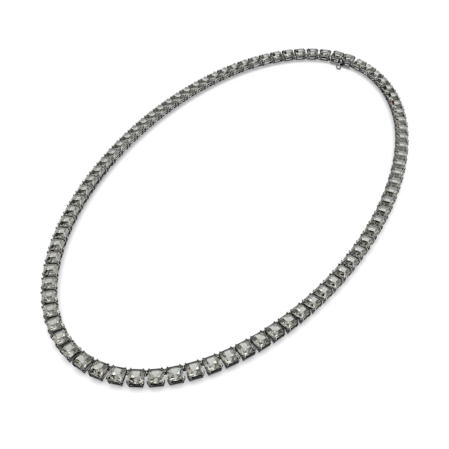 Resim Millenia Kolye, Kare kesim, Uzun, Gri, Rutenyum kaplama