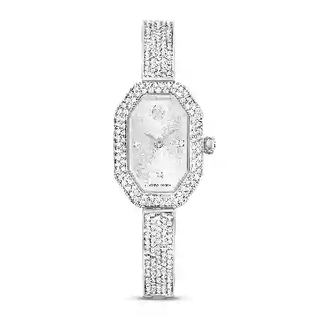 Resim Dextera Bangle Saat, İsviçre Üretimi, Metal bileklik, Gümüş Rengi, Paslanmaz çelik