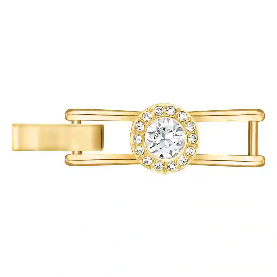 Resim Una Angelic Uzatıcı, Yuvarlak kesim, Beyaz, Altın rengi kaplama