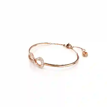 Resim Hyperbola Bileklik, Infinity, Beyaz, Pembe altın rengi kaplama