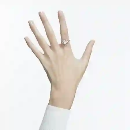 Resim Idyllia Yüzük, Karışık kesimler, Güneş, Beyaz, Pembe altın rengi kaplama