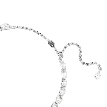 Resim Millenia Gerdanlık, Sekizgen kesim, Beyaz, Rodyum kaplama