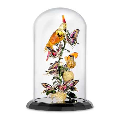 Resim Idyllia Kuşlar ve Kelebekler Cam Fanus