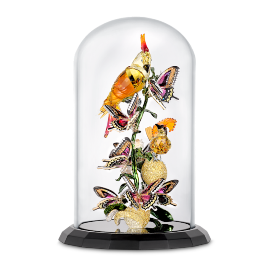 Resim Idyllia Kuşlar ve Kelebekler Cam Fanus